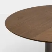 Walnut with brown painted edge